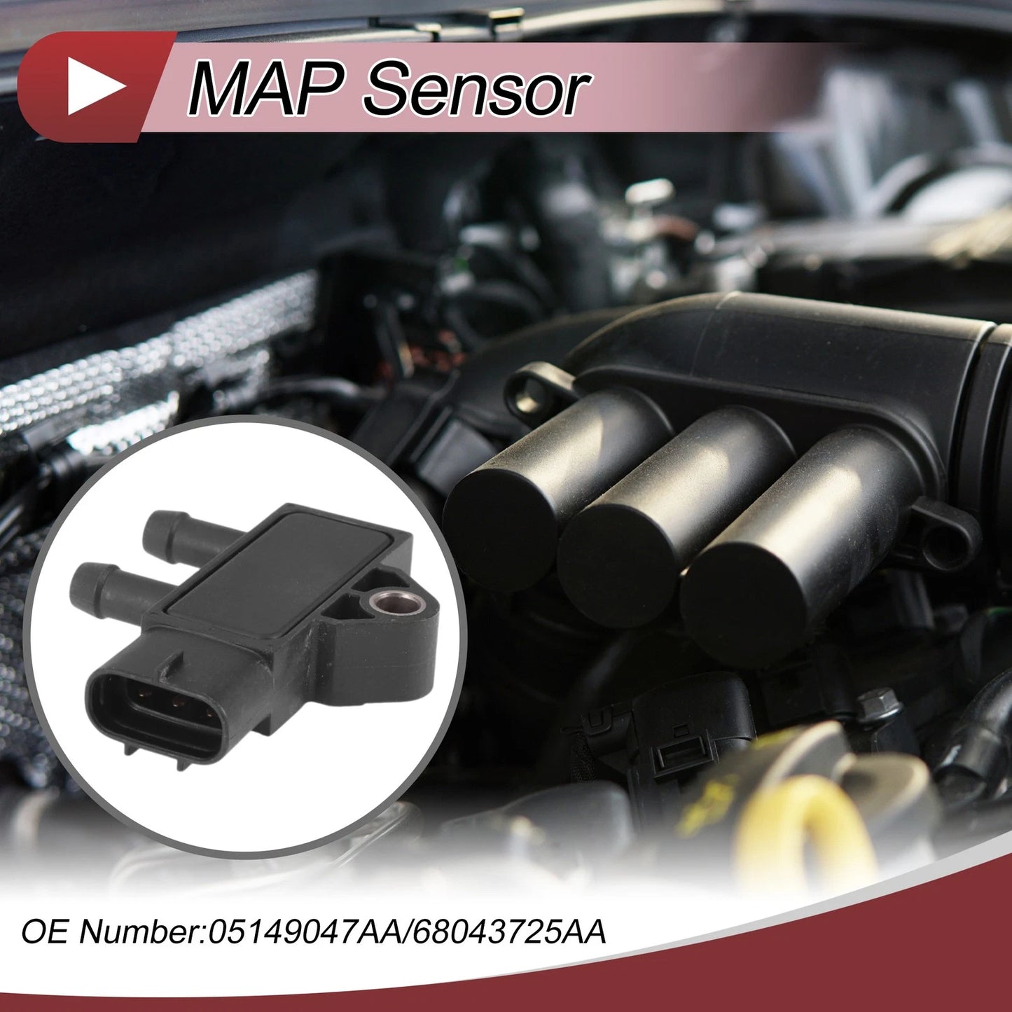 MAP Sensor for Dodge Ram 3500 (2007–2012) - Part No. 2894872