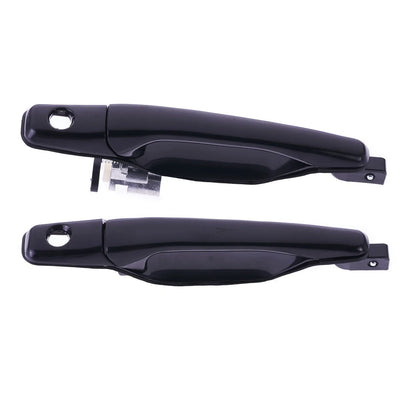 2 x Door Handle Outer Black for Mitsubishi Lancer (2002–2007)