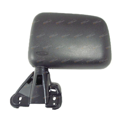 Left Manual Door Mirror for Toyota Hilux (1983–2004) - Black