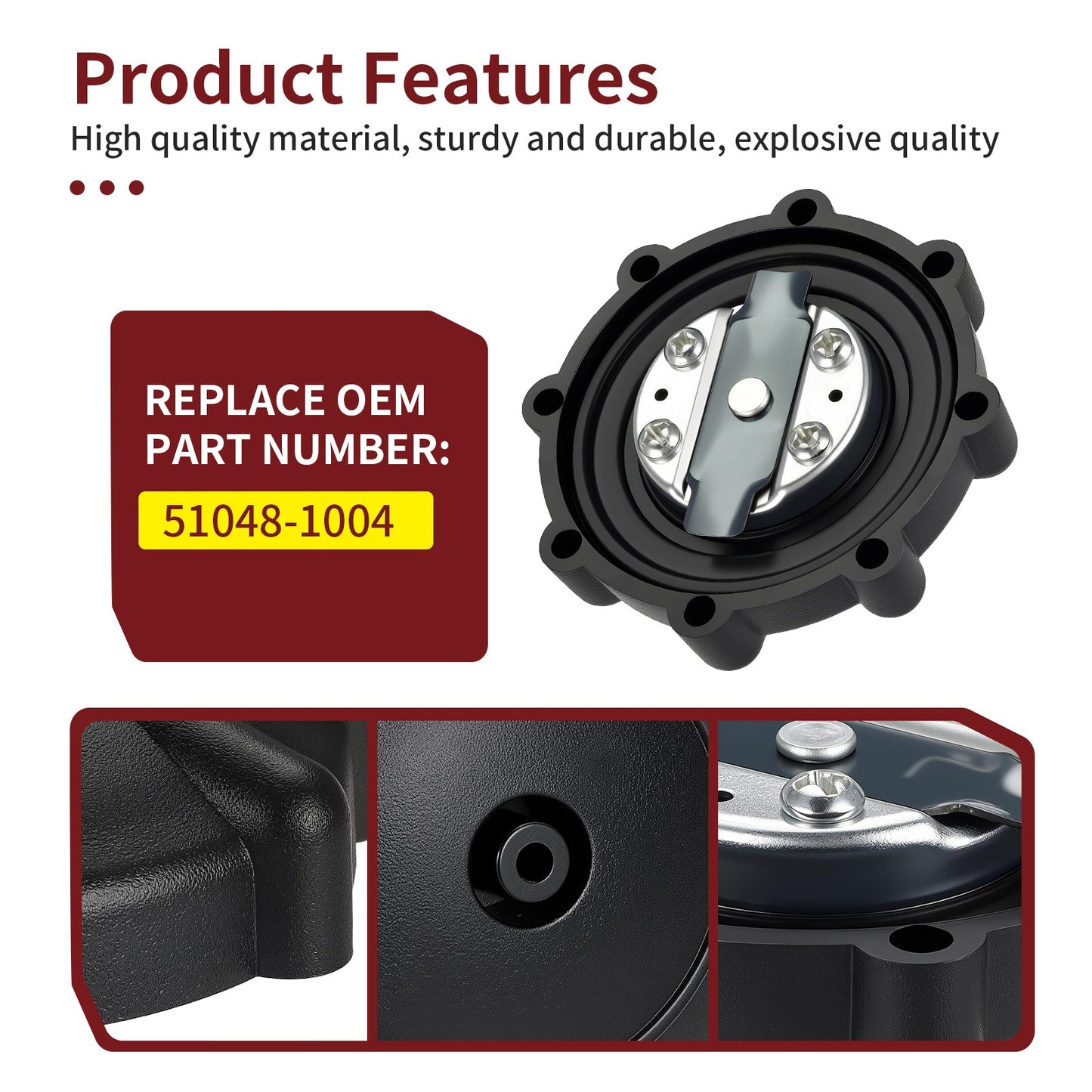 Fuel Tank Cap for Kawasaki KD80 KDX80 KE100 KE125 KE175 KLR250 KM100 (1970–2023)