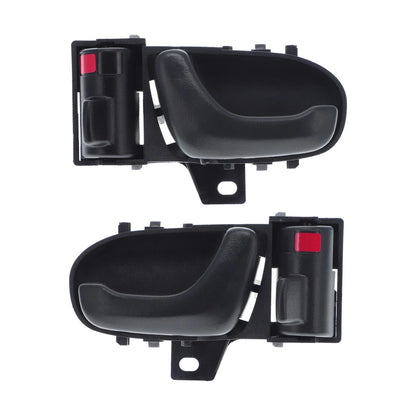 Set of 2 Inner Door Handles for Holden Barina (1991–1999) Black