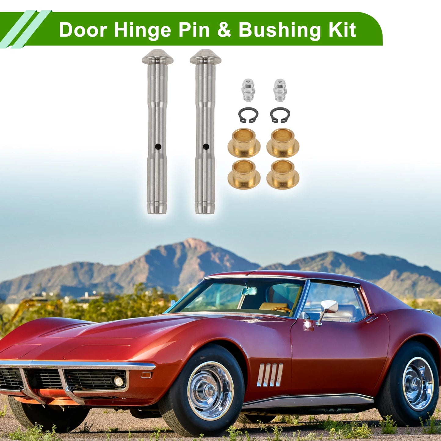 Door Hinge Pin & Bushing Kit for Chevrolet Express (2003–2023) Set of 1