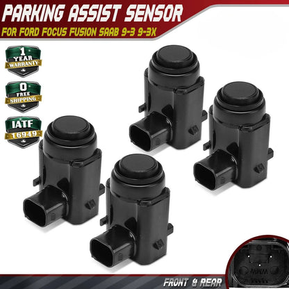 4x Front/Rear Side Parking Sensor for Ford Focus Fusion Saab 9-3 (1998–2013)