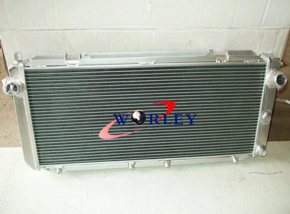 Row Aluminum Radiator + Fans for Toyota MR2 SW20 1990-1997
