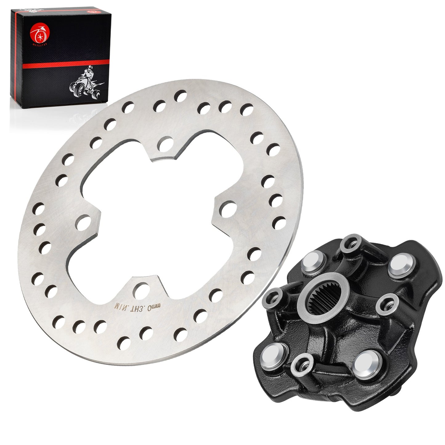 Front Wheel Hub with Brake Disc Rotor for Honda Foreman 500 (2014–2019)