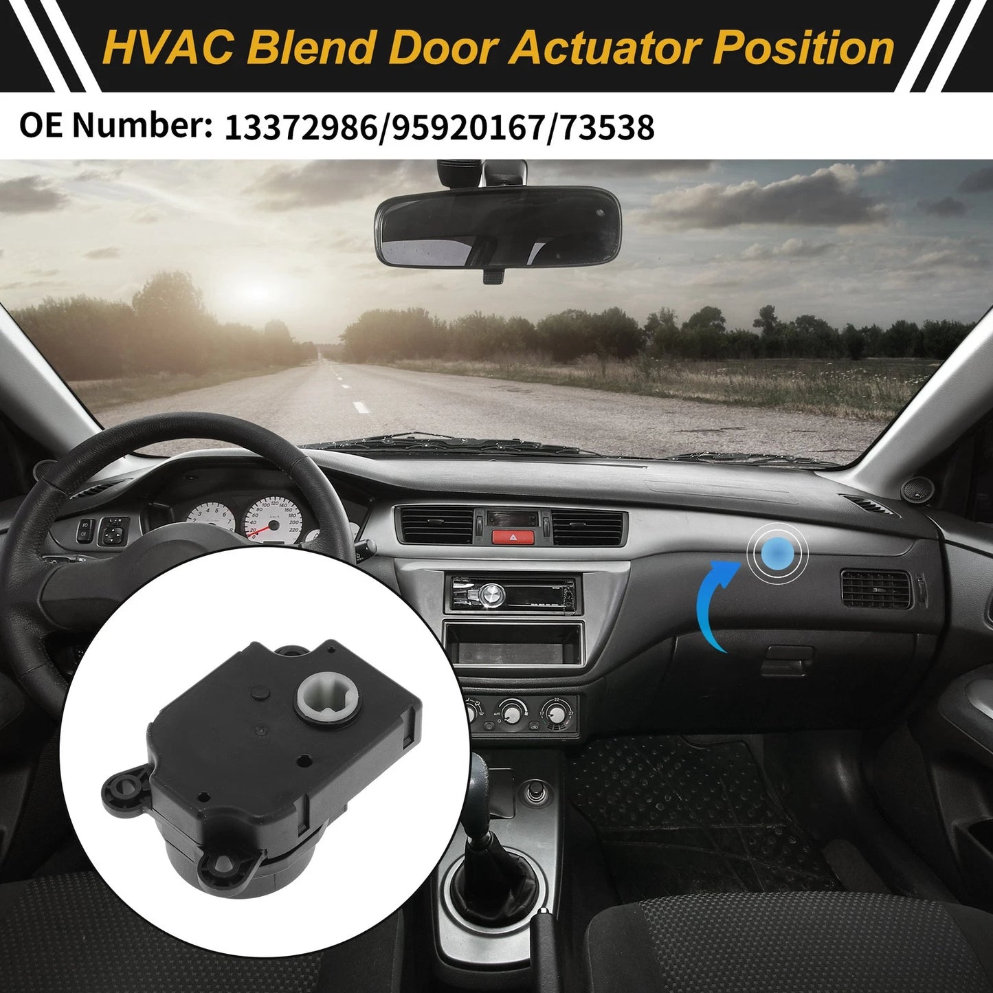 HVAC Heater Blend Door Actuator for Buick Encore (2013–2022) No. 13372986