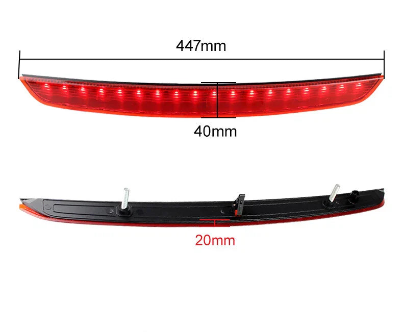 Red Lens High-Level 3rd Brake LED Lights for Audi TT (2007–2014)