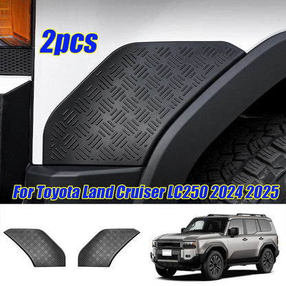 ABS Gloss Black Front Bumper Side Wheel Cover Trim for Land Cruiser LC250 (2024–2024)