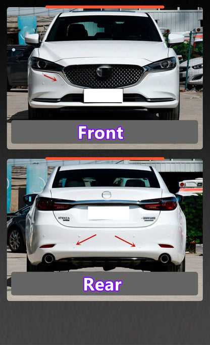 Front Rear Bumper Tow Hook Hole Eye Cover Cap Trim for Mazda 6 (2020–2022)