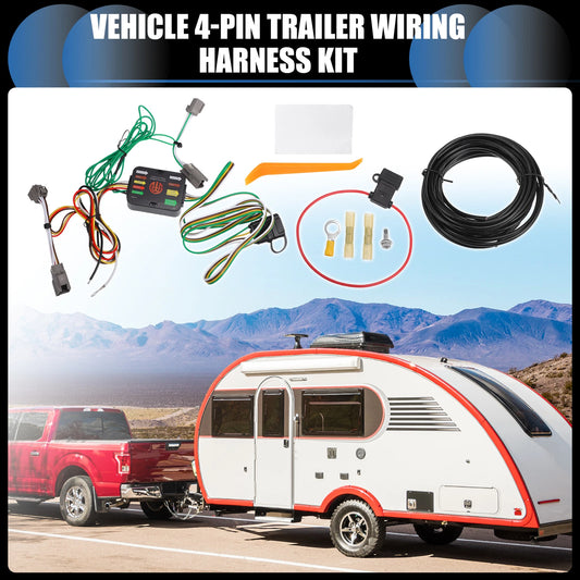 Set of 4-Pin Trailer Wiring Harness Kit for Ford Explorer (2020–2022)