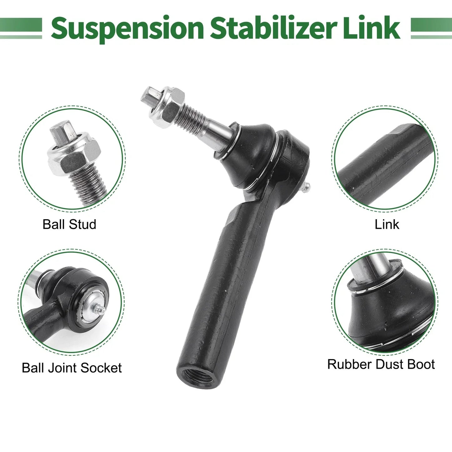 4 Pcs Front Suspension Kit Tie Rod Ends & Ball Joints for Chevrolet Silverado 1500