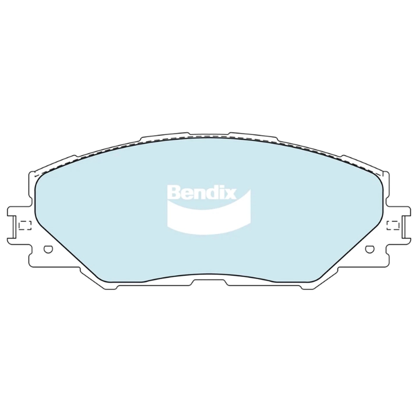 Set of 4 Front Disc Brake Pads for Toyota RAV4 (2005–2013)
