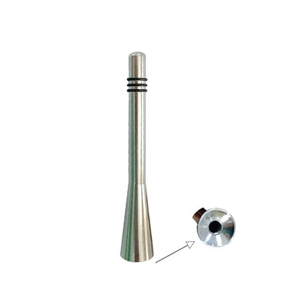 8cm Short Stubby Antenna Aerial AM/FM Radio Mast for Universal Car Silver