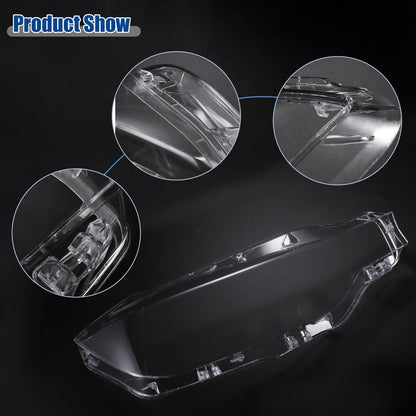 Pair Headlight Clear Lens Cover for BMW 3 Series F30 (2016–2018) No. 63117419630