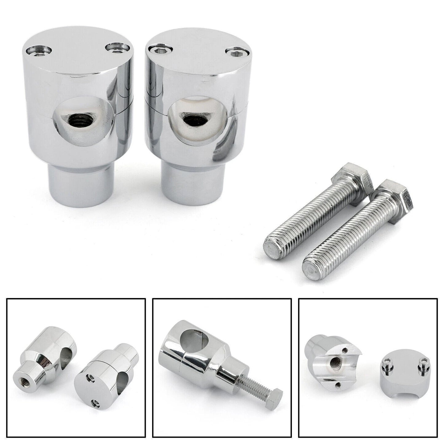 2" Riser Handles for Yamaha V-Star, Honda VTX, Suzuki Boulevard (All Years)
