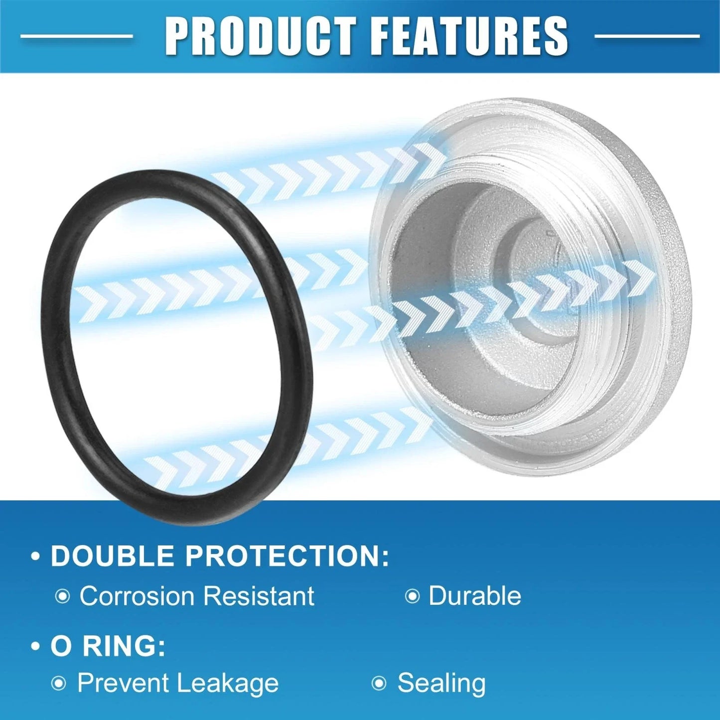 2 x Motorbike Tappet Covers for Honda CB350, CB750, GL1000, VTX1800C