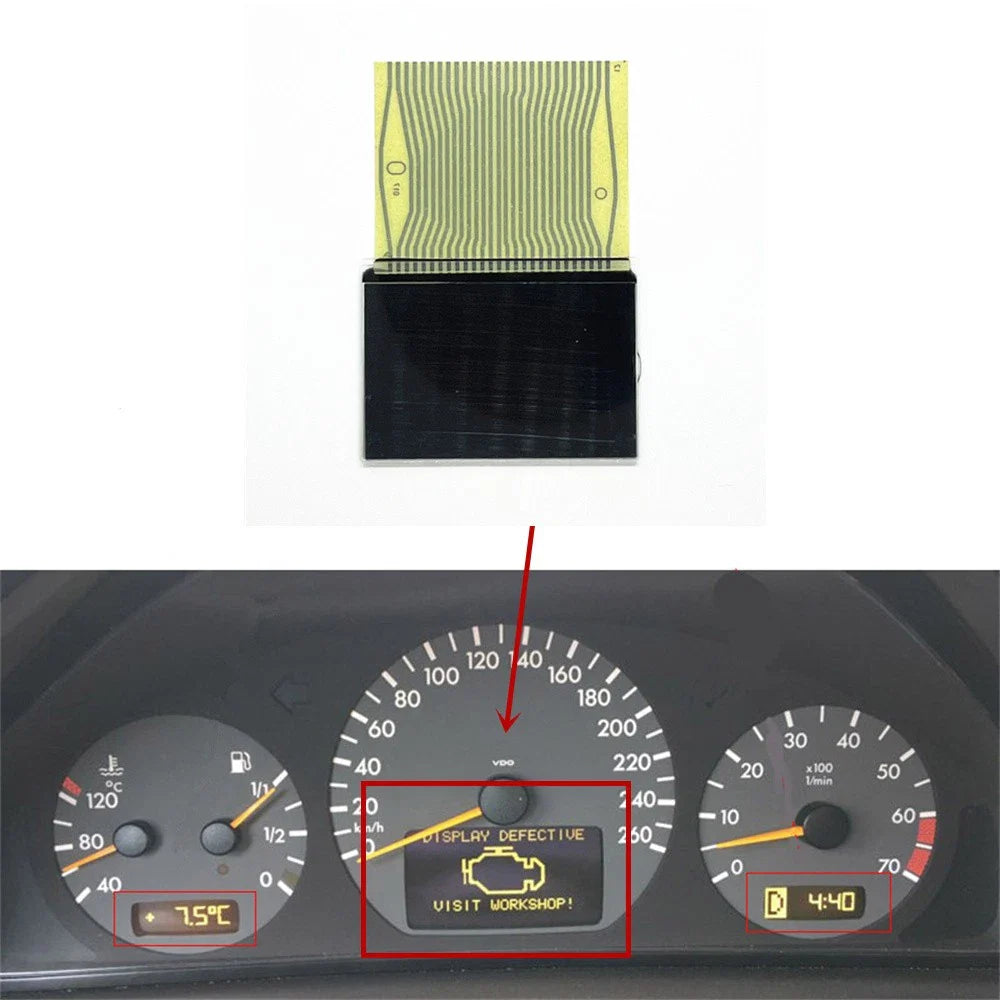 LCD Display Screen for Mercedes-Benz W202 W210 W208 R170 (1998-2002)