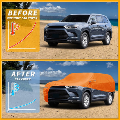 Waterproof All Weather Car Cover for Toyota Highlander (2014–2023)