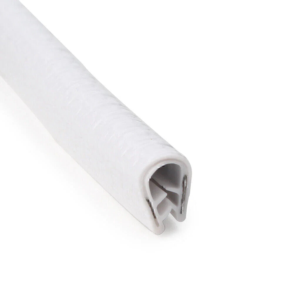 10ft Car Door Trim Edge Lock Guard Moulding Rubber Seal Strip Protector White