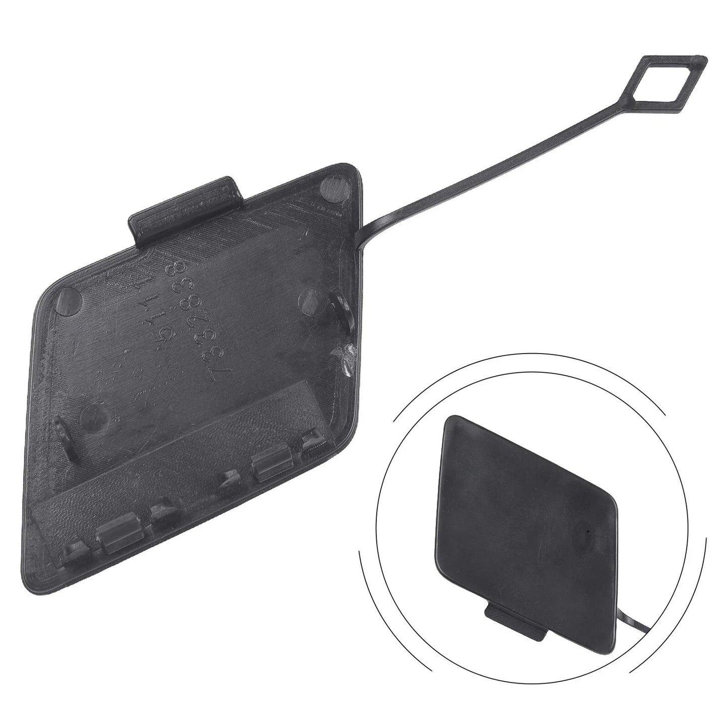 Unpainted Black Front Tow Hook Cover for BMW F10/F11 535d 535i Sedan