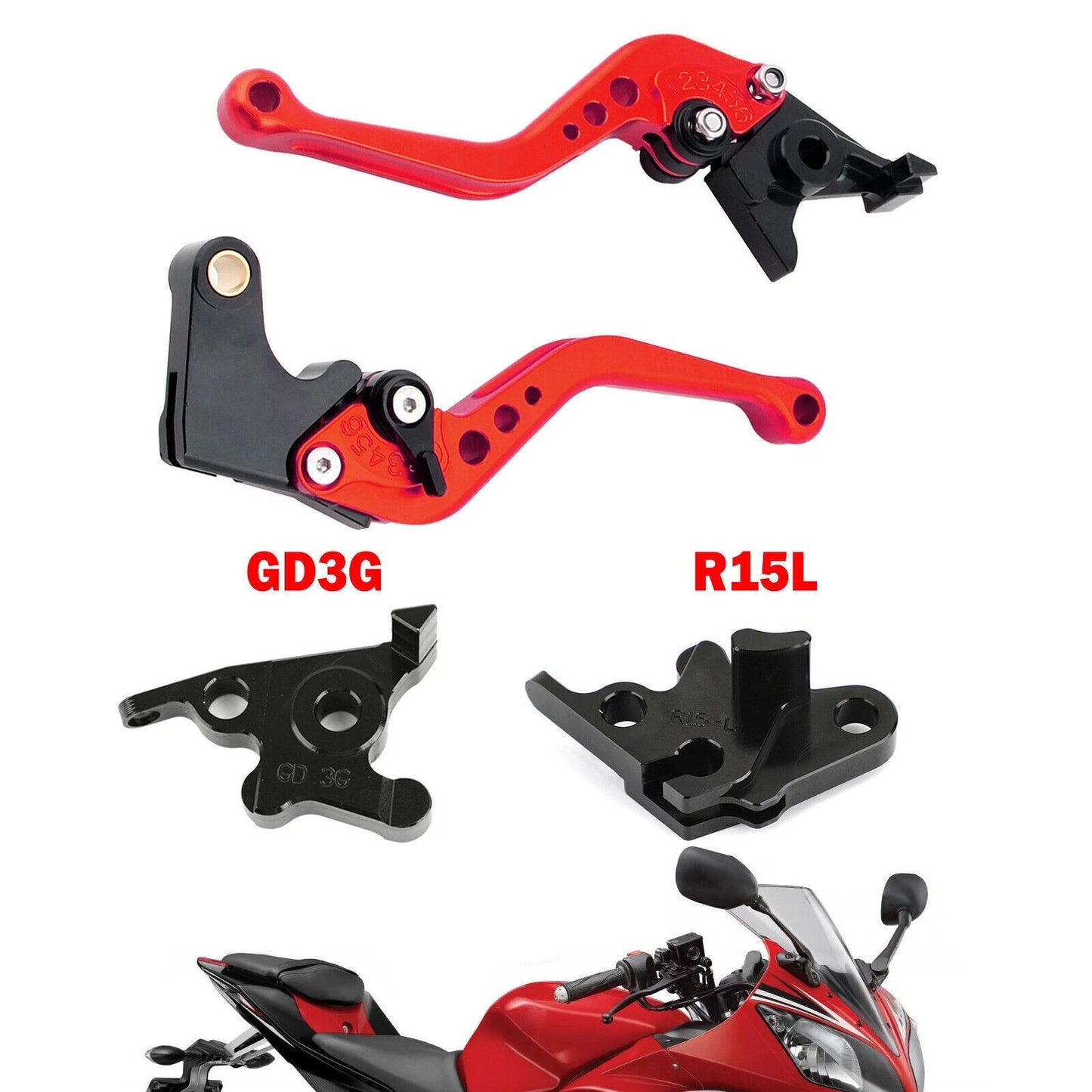 Short clutch brake levers for Ducati Panigale 1299/1199/959/899/749S (2012–2018)