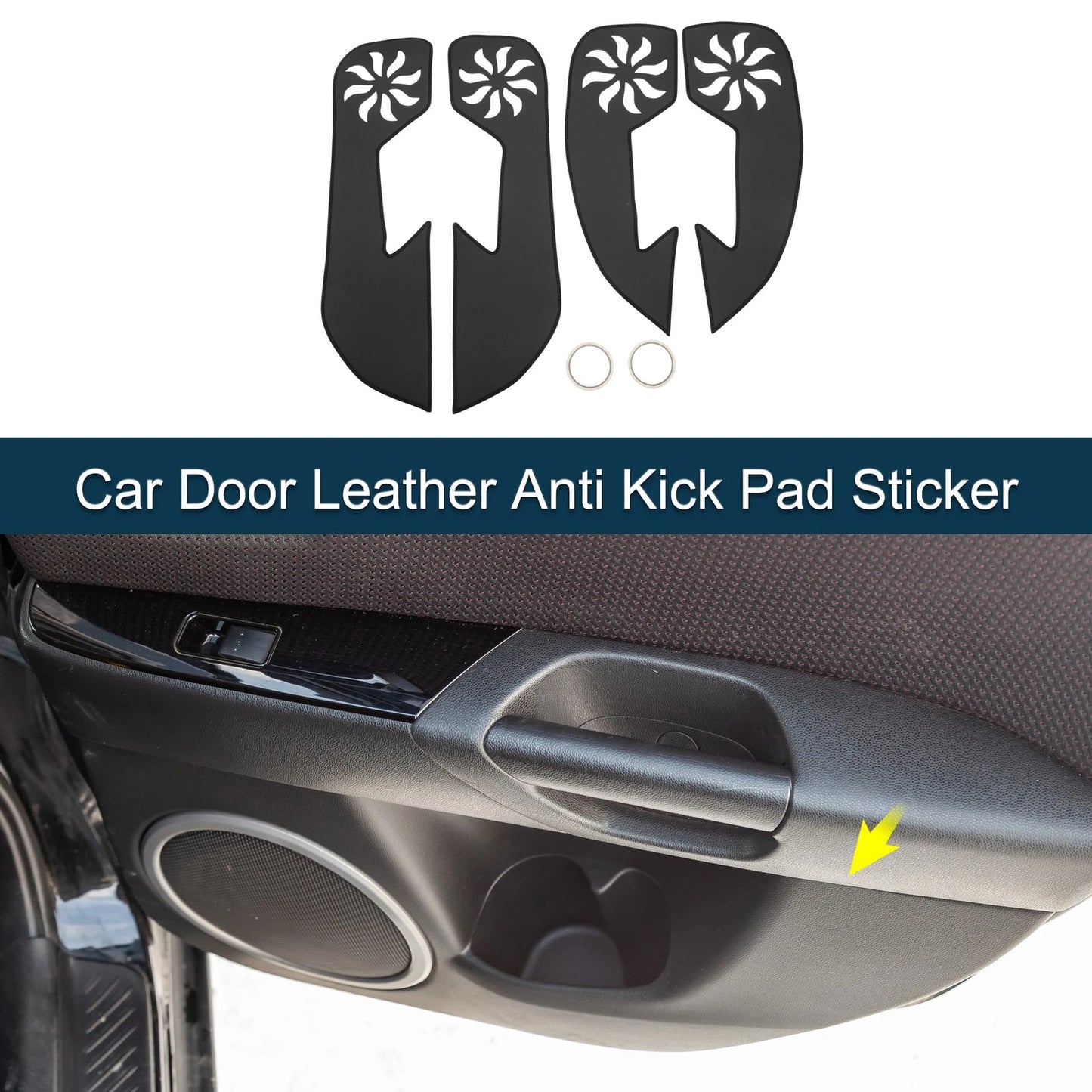 Set of 1 Car Door Leather Anti Kick Pad Sticker for Cadillac XTS (2013–2019)