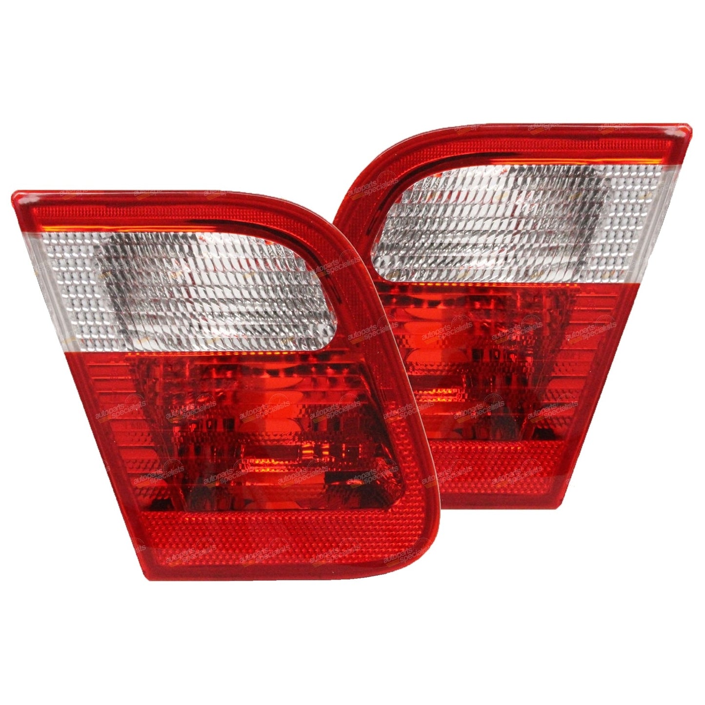 Tail Lights Pair for BMW E46 3 Series (1998–2001) Clear/Red