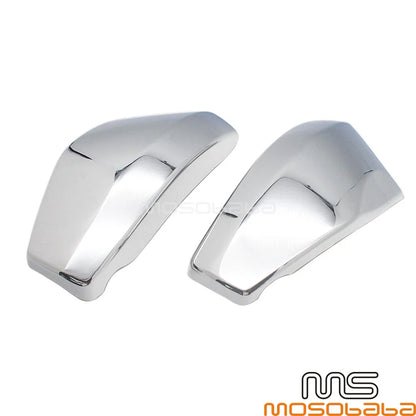 Pair Chrome Motorcycle Side Battery Covers for Honda VTX1300 (2003-2009)
