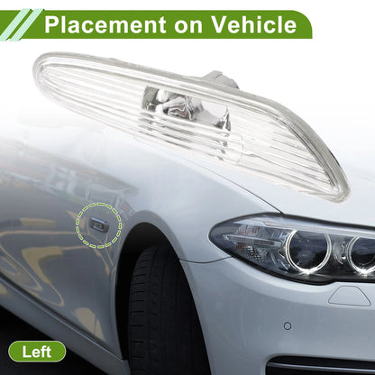 1 Pc Left Side Marker Light Cover for BMW 5 Series E60 (2004–2010) 63137165741