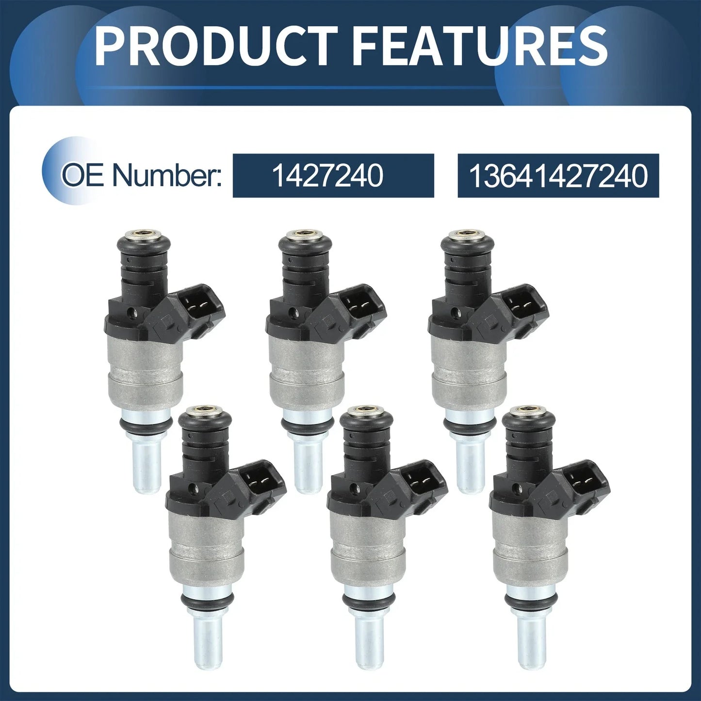 Fuel Injector BMW E60 520i 525i (2007-2010, 2003-2005) 6 pcs