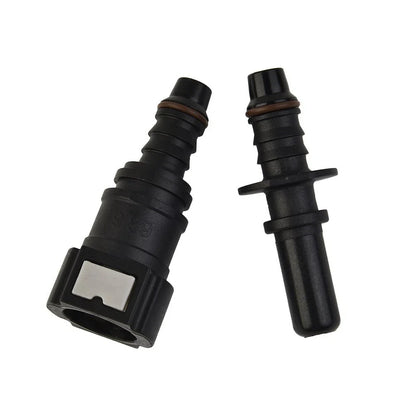 Fuel Line Hose Connector Black Nylon Pipe Connector Quick Release for Vehicle