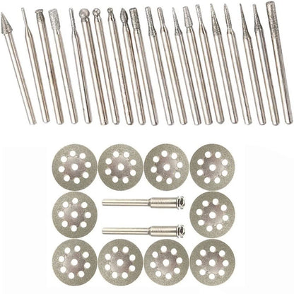 32Pcs Diamond Grinding Cutting Bits Set for Stone Tile Glass Ceramic
