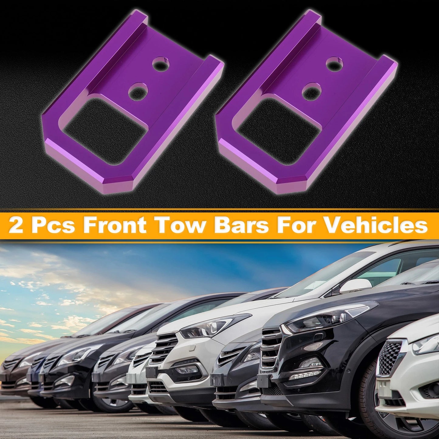 Tow Bars for Toyota Tacoma (2024–2026) - Front Tow Hook, Purple