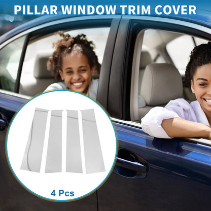 Set of 4 Door Pillar Window Trim for Toyota Tundra (2022–2023) Chrome