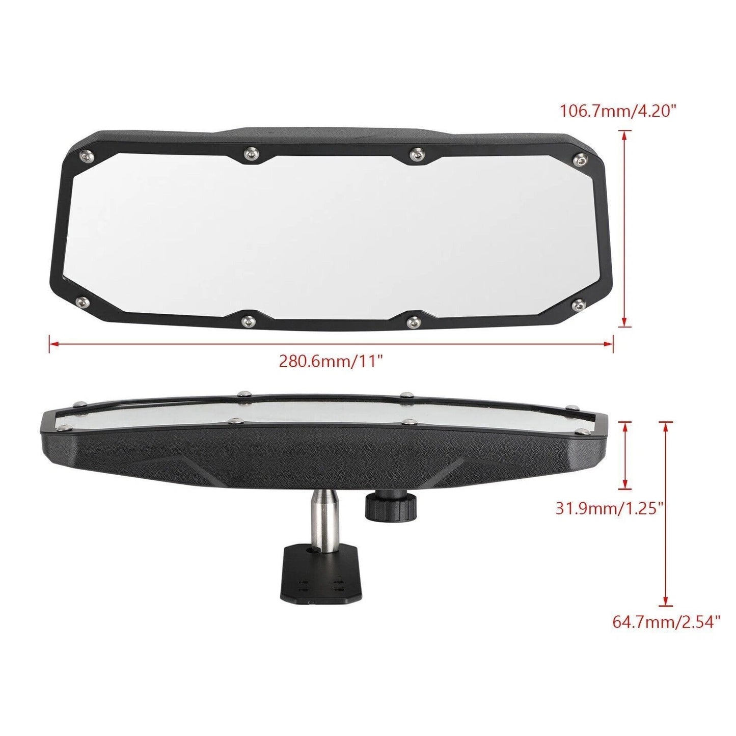 Center Mirror for Marine Boat UTV (2010–2023)