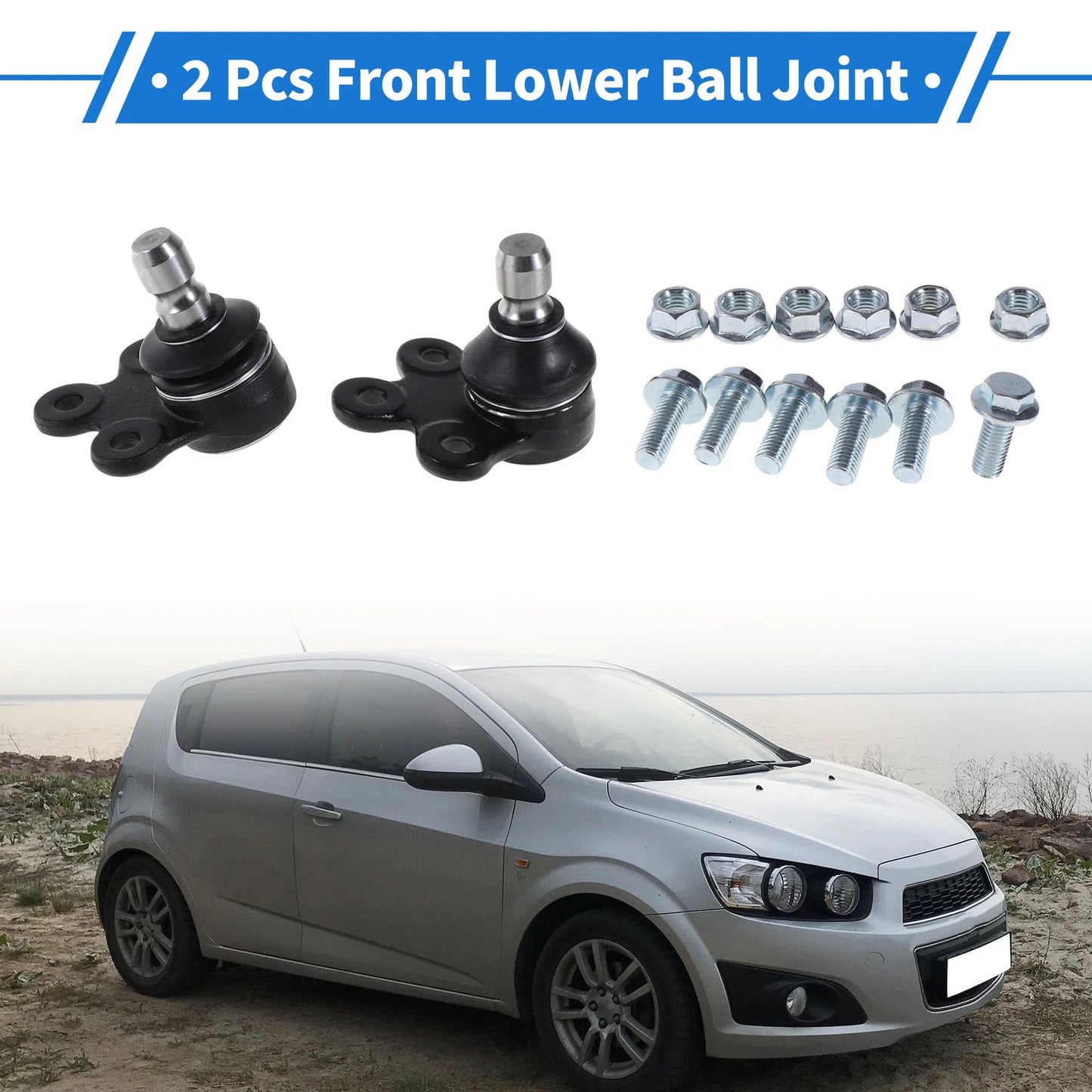 2X Front Lower Ball Joints for Buick Encore (2013–2022) No. 95017034/95907943