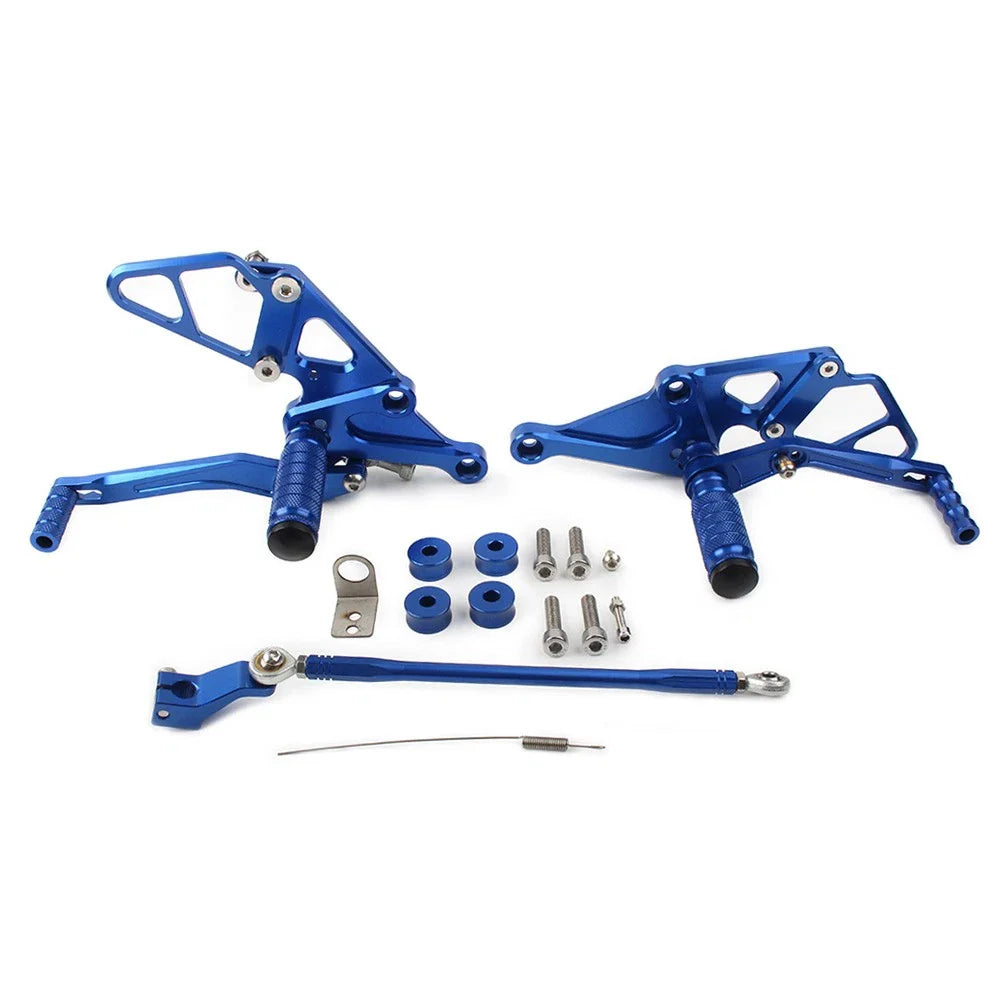 Footrests Pegs Rearset Adjust for YAMAHA FZ-07 MT-07 (2013-2017) Blue