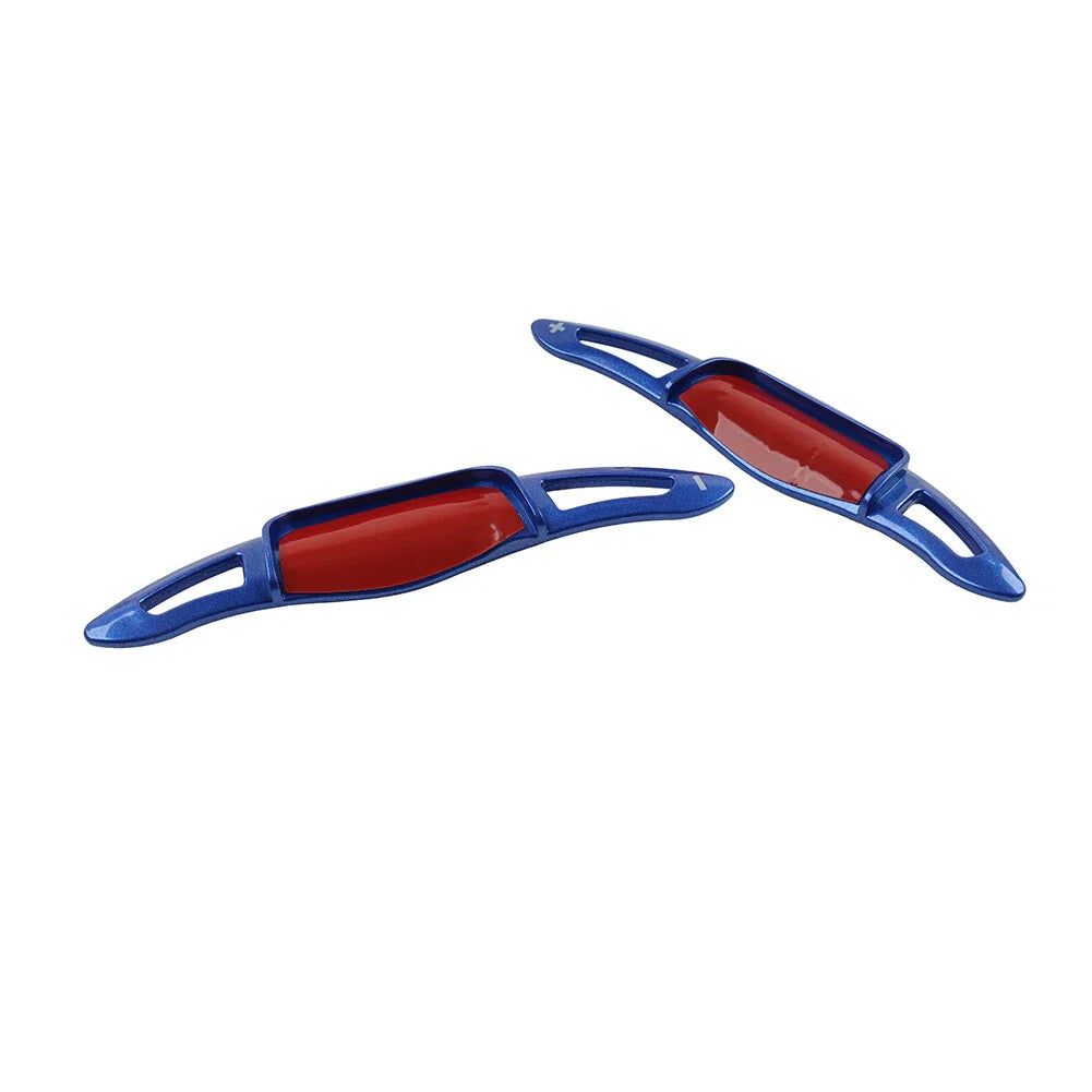 Blue Steering Wheel Paddle Shifter Extensions for Toyota Camry Corolla Avalon