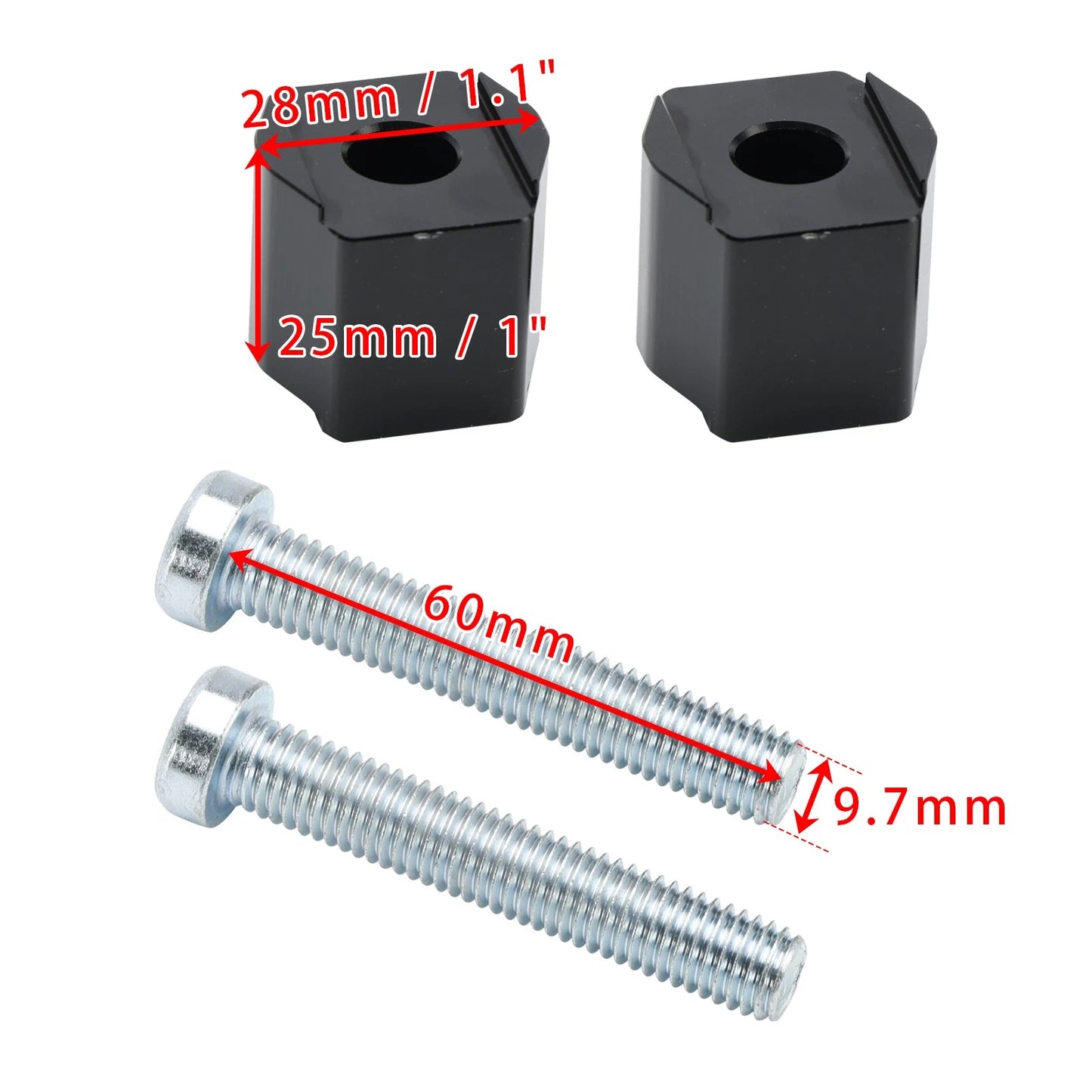 Handlebar Bridges 25mm for KTM 390 790 890 1290 Adventure/R (2019–2024)