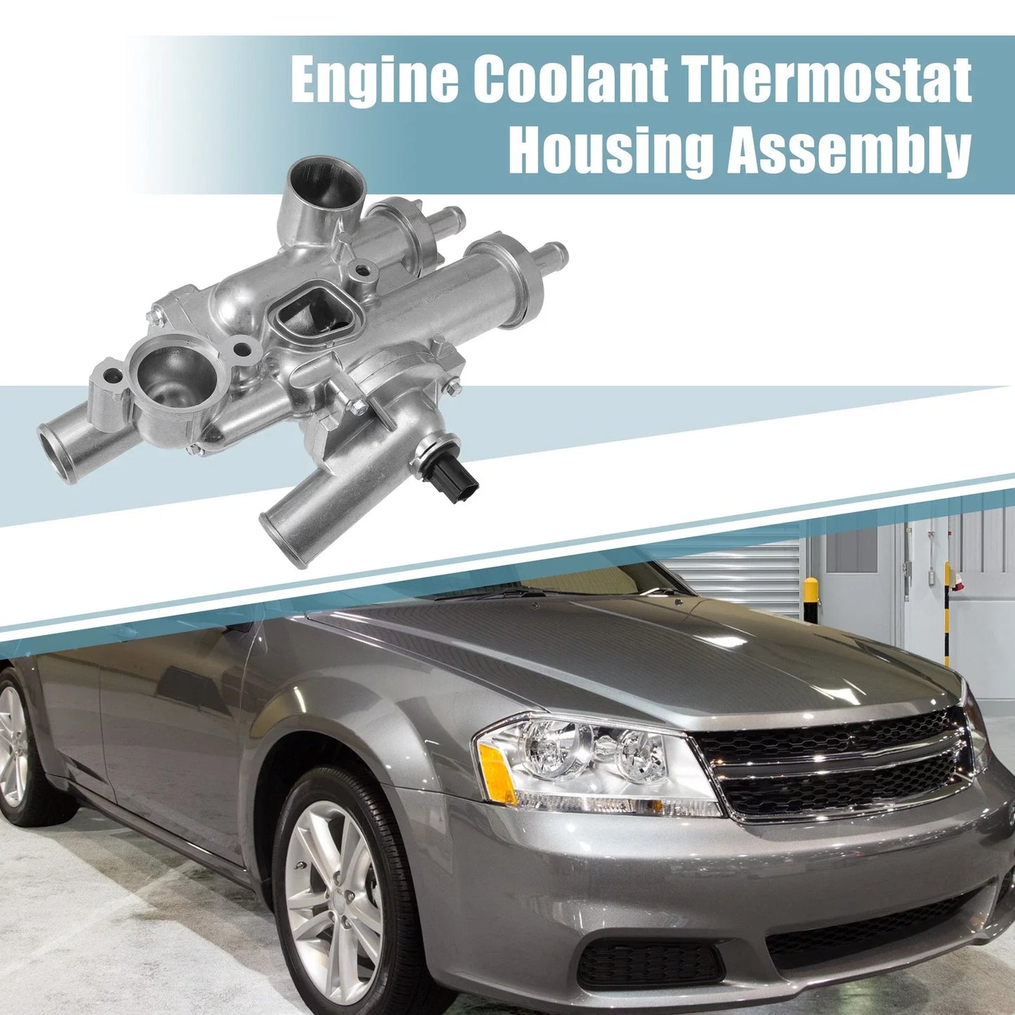 Upgraded Aluminum Thermostat Housing for Chrysler Dodge Jeep (2005-2010)