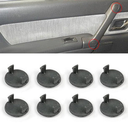 8 Pcs Inner Door Grab Handle Screw Caps Covers for Mitsubishi