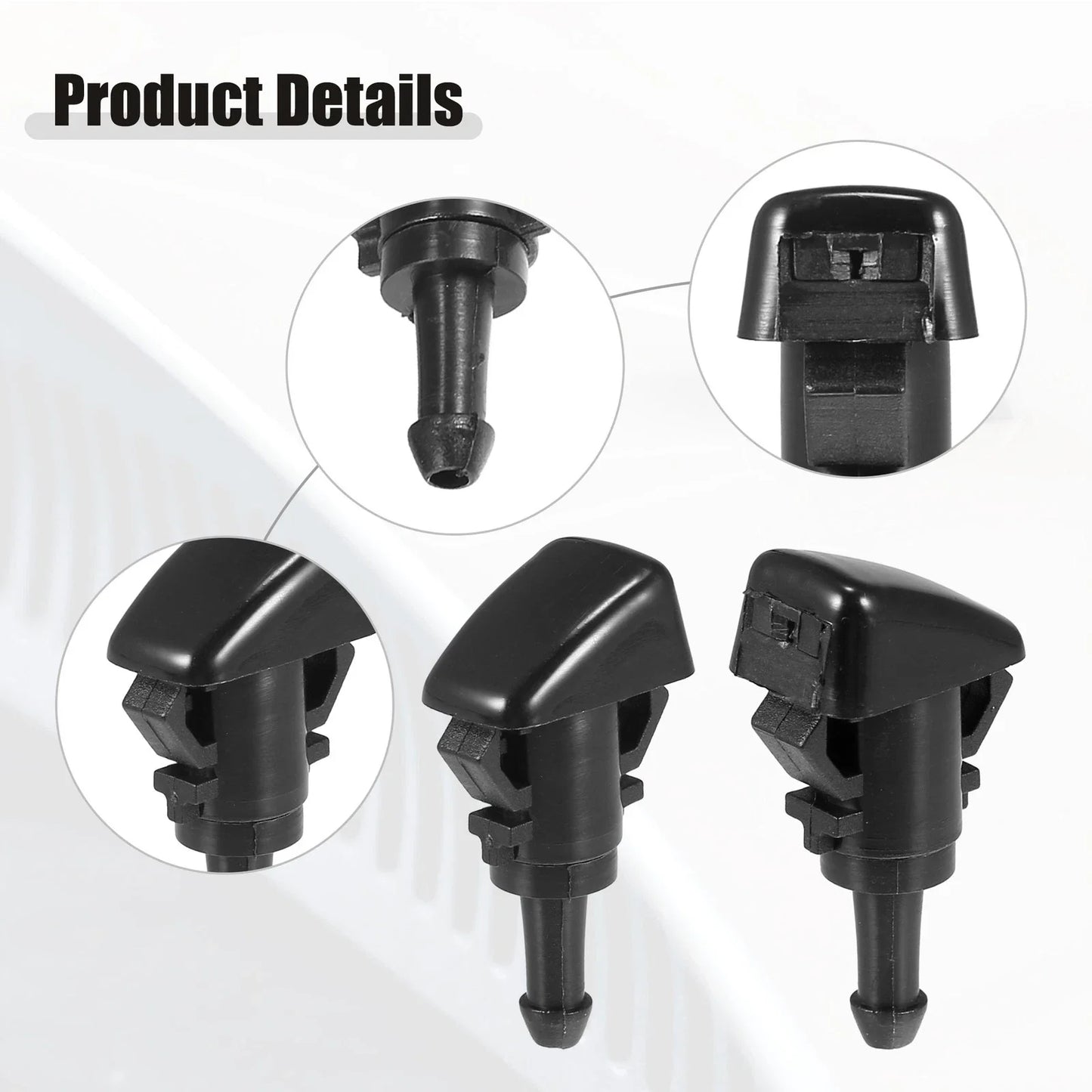 Front Windshield Washer Nozzle Kit for Dodge RAM (Fits 2010-2023)