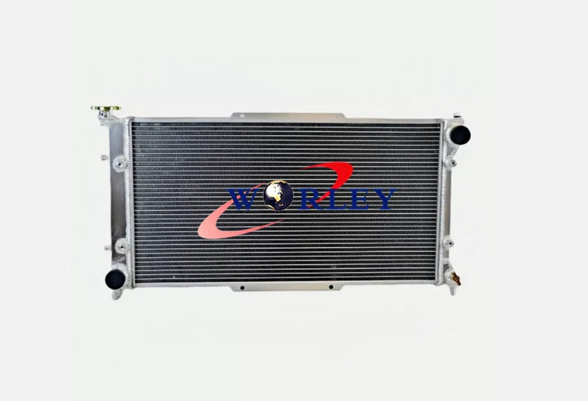 2Row Aluminum Radiator + Fan for Subaru Legacy Brighton GT LS H4 (95-99)