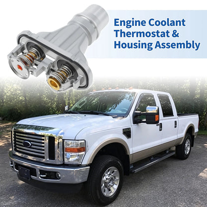 Thermostat Assembly for Ford F-250 F-350 F-450 F-550 Super Duty 6.4L (2008–2010)