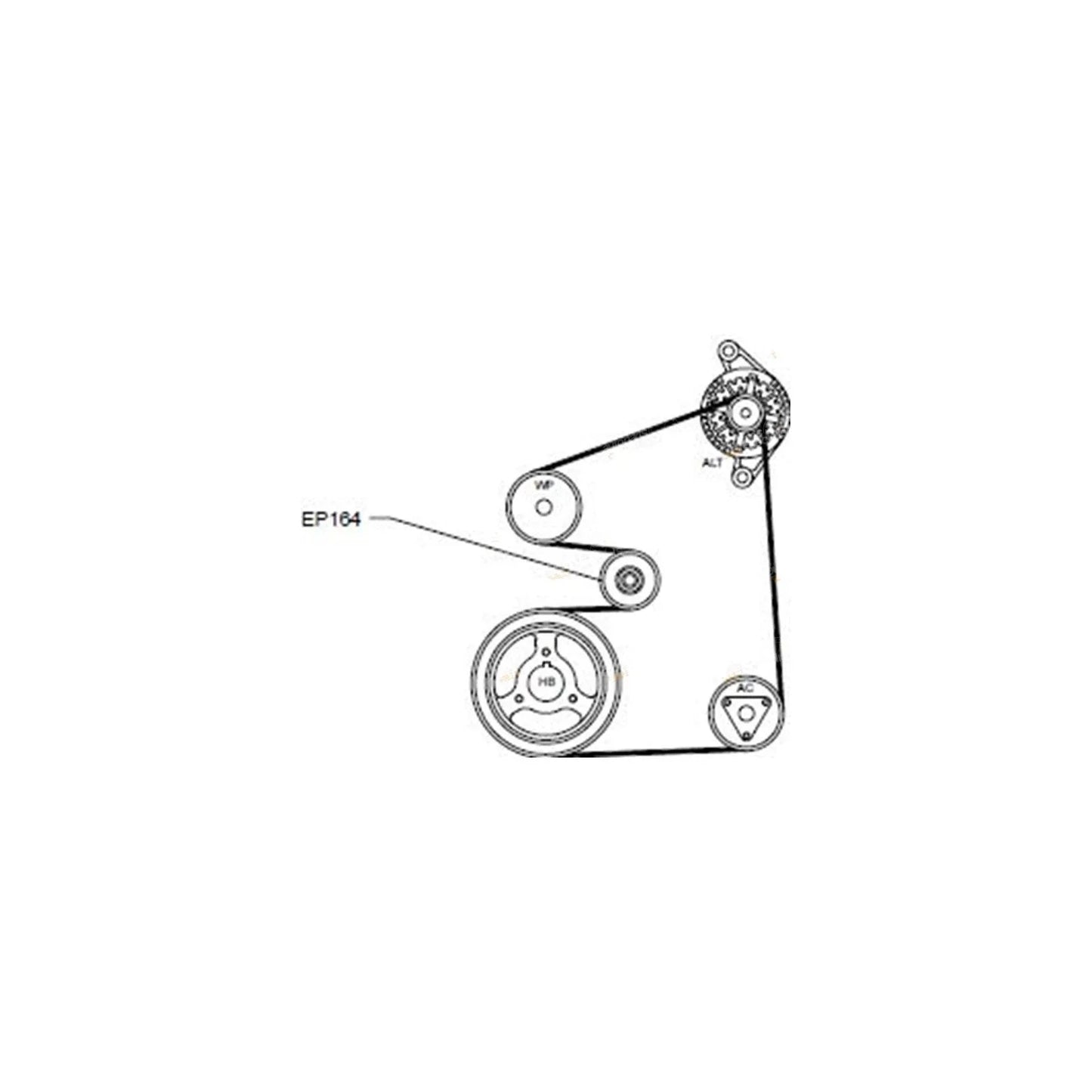 Genuine Tensioner + Opti Fan Belt for Nissan Patrol GU Y61 ZD30 Turbo CRD
