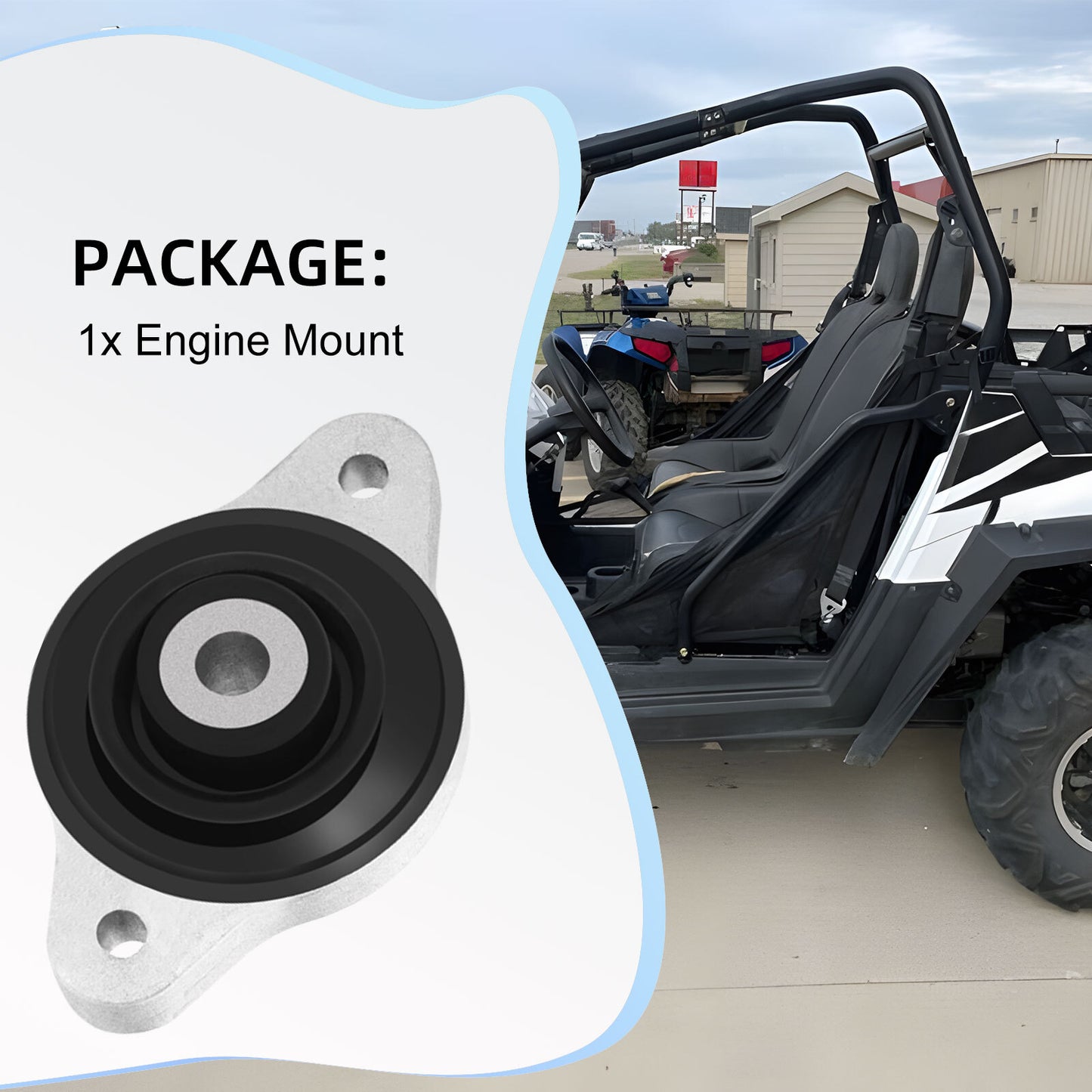 Engine Mount Transmission Bracket for Polaris RZR 800 (2008–2014)