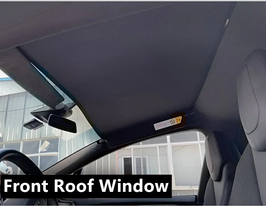 Front Roof Shade Window Sunshade Privacy Sleep Mesh Cover for Tesla Model X