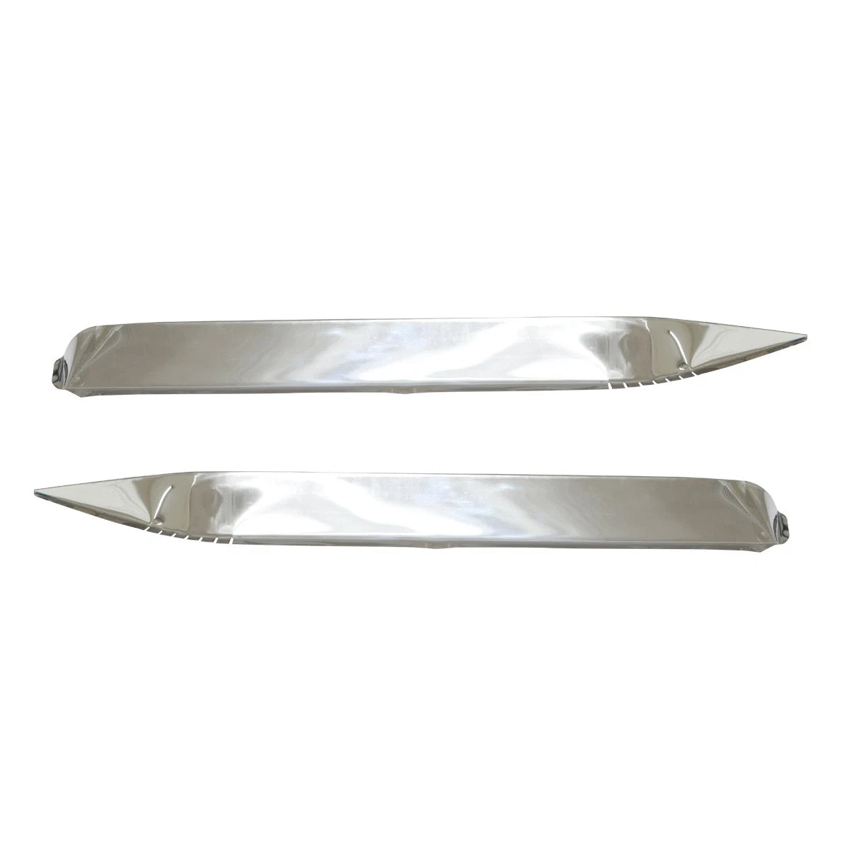 Set of 4 Chrome Weather Rain Visors for Toyota Corolla Sedan (1970–1982)