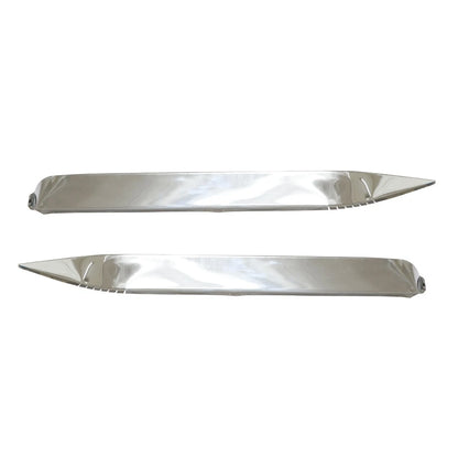 Set of 4 Chrome Weather Rain Visors for Toyota Corolla Sedan (1970–1982)