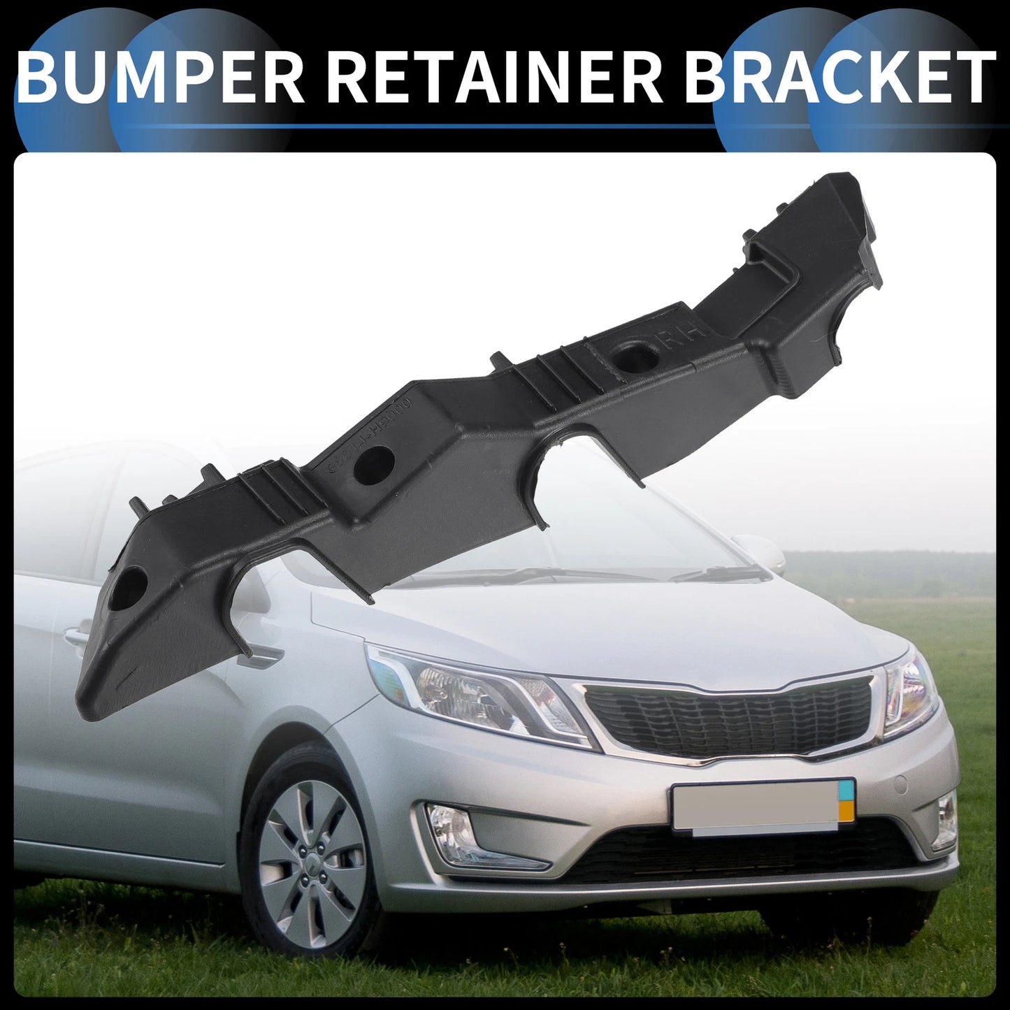 1pc Right Front Bumper Retainer Bracket No.86514H9000 for Hyundai Elantra (2021–2023)